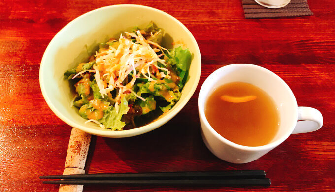 タナカ食堂(スープとサラダ)
