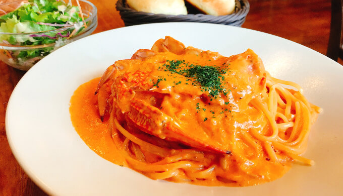ココチーノ越谷西口(渡り蟹のパスタ)