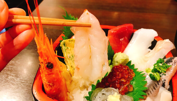 沖ちゃん(店長おまかせ丼のえび)